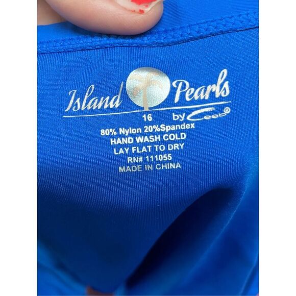 Island Pearls by Ceeb High Waisted Swim bottoms Size 16 - Picture 9 of 9